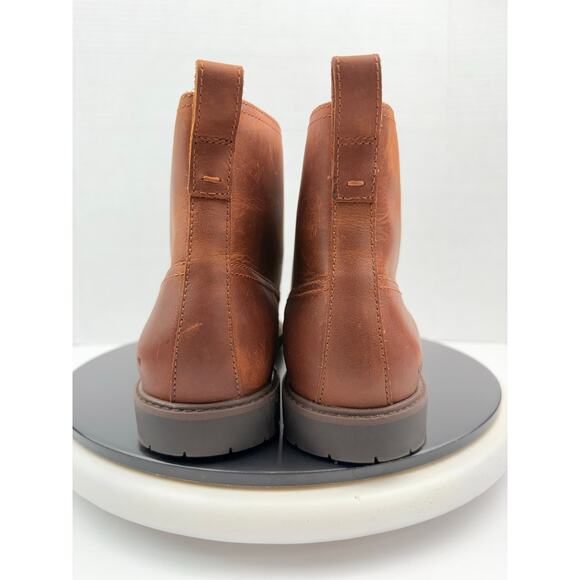 Cole Haan Grand+ Plus Lug Boots Mens Size 10M Brown Bayou Leather C39937 NEW - Picture 7 of 11